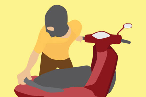 Ilustrasi pencurian sepeda motor