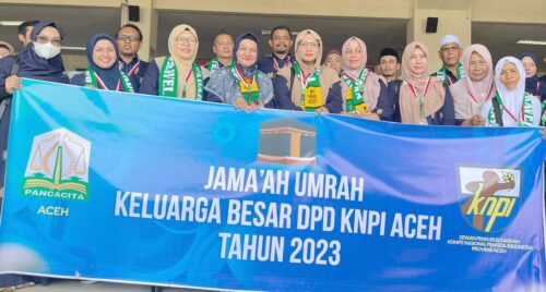 DPD KNPI Aceh di bawah pimpinan Aulia Rahman kembali melanjutkan program umrah spesial keluarga besar KNPI Aceh tahun 2023