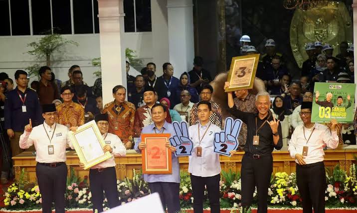 Penetapan nomor urut capres-cawapres di KPU RI (Foto: Dok. Istimewa/KPU)