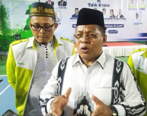 Ketua Umum MES Aceh Aminullah Usman didampingi Sekum Sugito