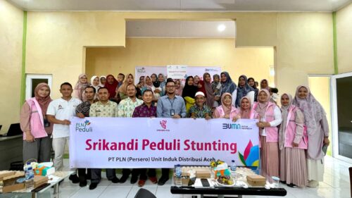 Srikandi PLN Unit Induk Distribusi Aceh turut serta dalam upaya-upaya penurunan stunting di Nagan Raya