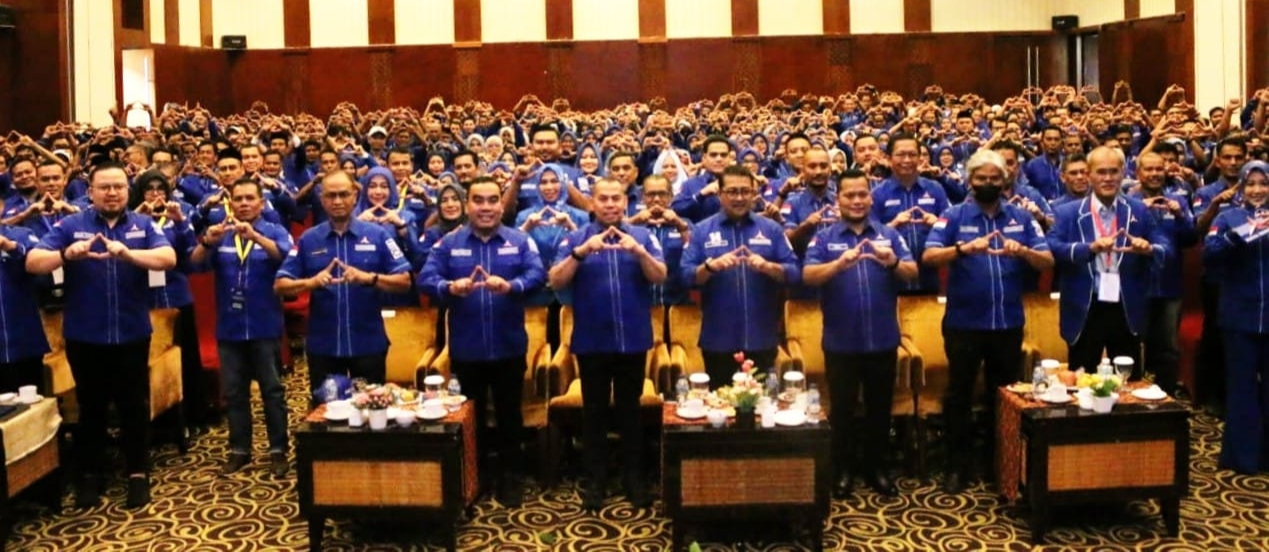 Partai Demokrat Aceh menggelar Rapimda dan Pembekalan Caleg di Hotel Hermes Palace Banda Aceh, Sabtu (2/12)