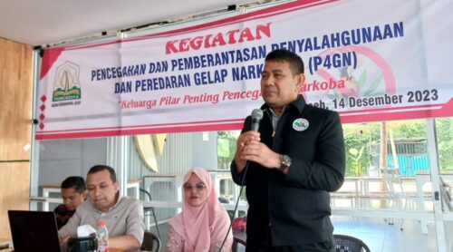 FGD Pencegahan dan Pemberantasan Penyalahgunaan dan Peredaran Gelap Narkotika (P4GN) yang digelar Badan Kesbangpol Aceh di Ivory Cafe Banda Aceh, Kamis (14/12)