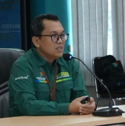 Kepala BPS Provinsi Aceh Ahmadriswan Nasution menyampaikan Hasil Sensus Pertanian Tahap Pertama Tahun 2023 Provinsi Aceh, Senin (4/12)