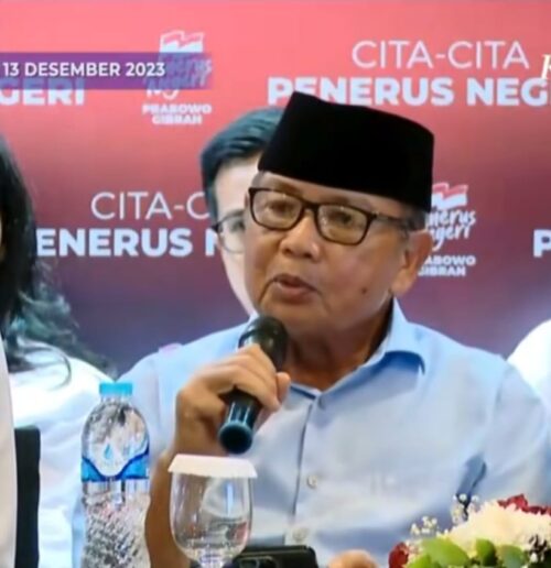 Ketua Dewan Pakar Tim Kampanye Nasional (TKN) Prabowo-Gibran, Burhanuddin Abdullah