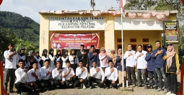 Pelantikan Anggota KPPS di Kecamatan Pegasing Aceh Tengah, Kamis (25/1)