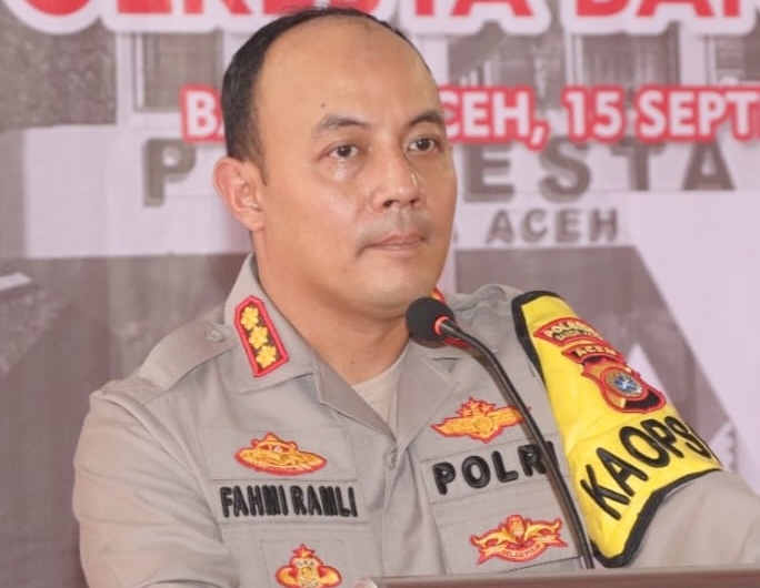 Kapolresta Banda Aceh Kombes Pol Fahmi Irwan Ramli