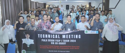 FISIP UIN Ar-Raniry menggelar Turnamen Futsal memperebutkan Piala Dekan FISIP UIN Ar-Raniry bagi pelajar SMA/SMK/MA sederajat Se-Banda Aceh dan Aceh Besar
