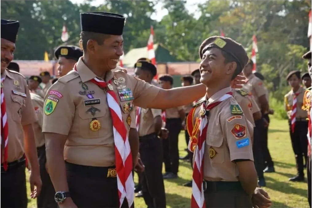 Pangdam IM Mayjen TNI Novi Helmy Prasetya membuka Perkemahan Pramuka Saka Wira Kartika terpusat tingkat Kodam TA 2024, di Lapangan Beungong Jeumpa, Jantho, Aceh Besar, Sabtu pagi (3/2/2024)