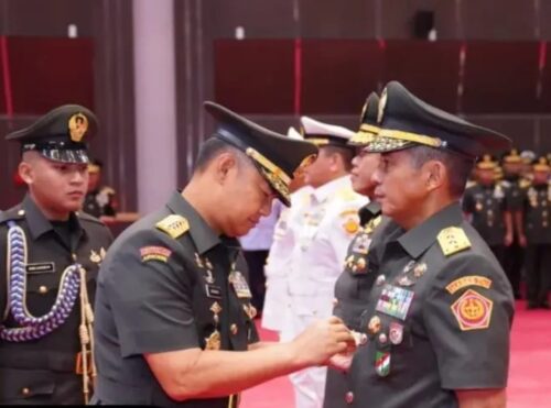 Mantan Pangdam Iskandar Muda, Mayjen TNI Novy Helmy Prasetya resmi menjabat Asisten Teritorial Panglima TNI, Kamis (29/2)