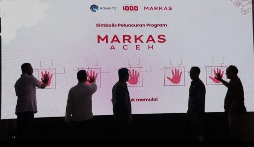Wamenkominfo Nezar Patria meluncurkan markas startup digital di Banda Aceh, Kamis (28/3/2024)
