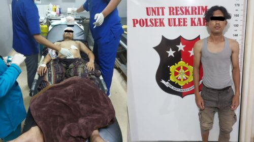 JA (30), karyawan Cafe Colosseum dan Happy Kids di, Pango Raya, Ulee Kareng, Banda Aceh, Kamis (29/2) ditangkap polisi karena menikam manager cafe tersebut, Nahdian (30) dengan sebilah pisau dapur