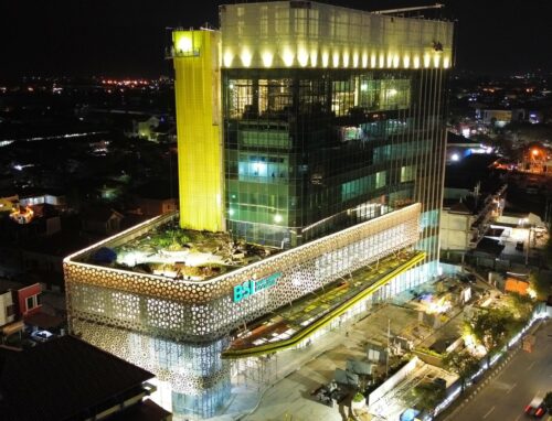 Gedung Landmark BSI Aceh yang juga sebagai gedung tertinggi di Aceh