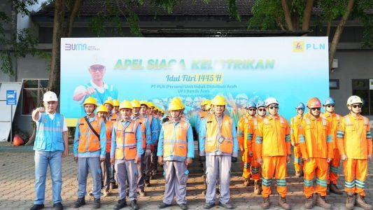 Menyambut Hari Raya Idul Fitri 1445 H, PLN Aceh memastikan petugas akan siaga 24 jam