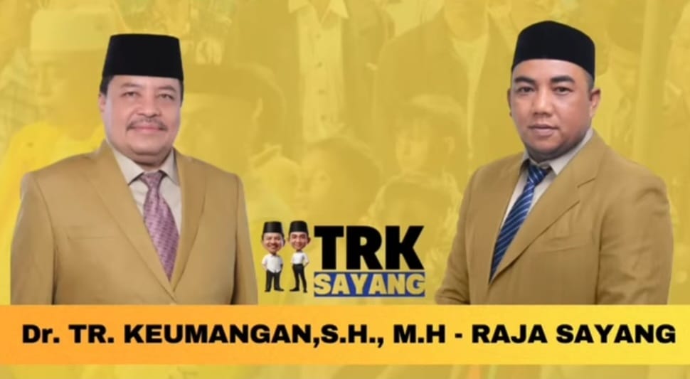 Paslon nomor urut 02, Teuku Raja Keumangan (TRK) - Raja Sayang terpilih jadi Bupati/Wakil Bupati Nagan Raya hasil Pilkada 2024