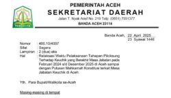 Pemerintah Aceh menginstruksikan penundaan tahapan Pemilihan Keuchik Langsung (Pilchiksung) yang masa jabatannya berakhir Februari 2024 hingga Desember 2025. (Foto: For Infoaceh.net)