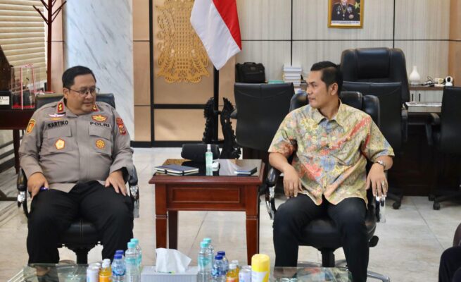 Kapolda Aceh Irjen Pol Achmad Kartiko menerima audiensi Plt Sekda Aceh M Nasir Syamaun, Kamis, 24 April 2025