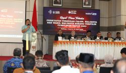 Wali Kota Sabang terpilih Zulkifli H Adam menyampaikan sambutan (Foto: Infoaceh.net/AndiArmi)