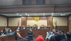Suasana sidang Hasto Kristiyanto di Pengadilan Negeri Jakarta Pusat. Sumber : VIVA.co.id