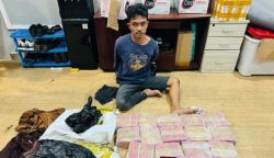 Bareskrim Polri mengungkap peredaran narkoba sabu di wilayah Aceh Timur, Aceh. Sebanyak 18 bungkus sabu yang dibungkus dalam sarung bisa diamankan. (Foto: Dok. Dittipidnarkoba Bareskrim Polri)