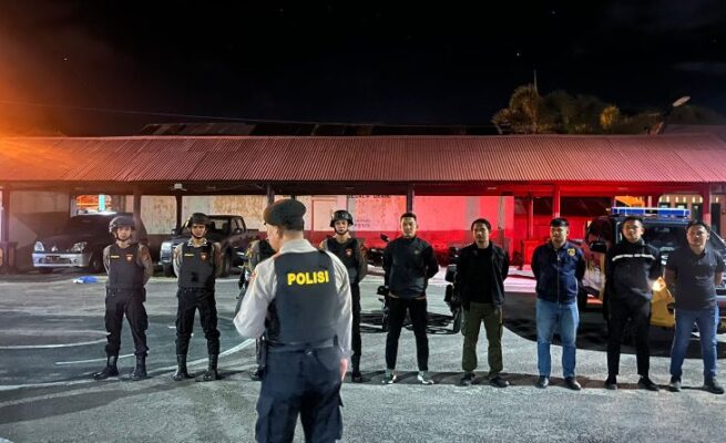 Satuan Samapta Polres Sabang melaksanakan patroli malam secara intensif di sejumlah titik rawan gangguan keamanan di wilayah Kota Sabang