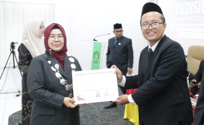 Dr Dedi Wahyudi MPdI mencatat prestasi luar biasa dengan meraih IPK sempurna 4.0 dalam Yudisium Gelombang II Tahun Akademik 2024/2025 di Pascasarjana UIN Ar-Raniry Banda Aceh