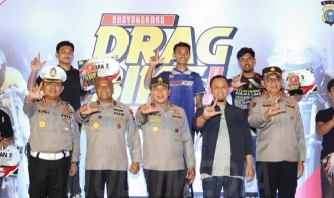 Irjen Herry Heryawan, secara langsung meresmikan ajang Drag Bike 2025