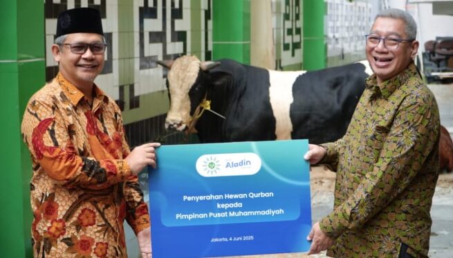 Bank Aladin gandeng Muhammadiyah laksanakan kurban.