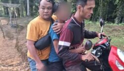olres Aceh Singkil berhasil menangkap ES (34), tersangka pembunuhan guru SD berinisial NA (31) yang terjadi di areal PT Nafasindo, Desa Butar. (Foto: Dok. Polres Aceh Singkil)