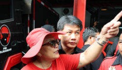 Ketua DPP PDIP Ribka Tjiptaning menyampaikan orasi dalam peringatan 29 tahun Kudatuli di Kantor DPP PDIP, Menteng, Jakarta Pusat, Minggu (27/7/2025). (Foto: dok. PDIP)