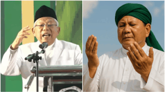 Klose Foto : Wapres ke-13 RI Ma’ruf Amin saat menyampaikan sambutan dalam Milad ke-50 MUI di Asrama Haji, Jakarta Timur, Sabtu (26/7/2025).