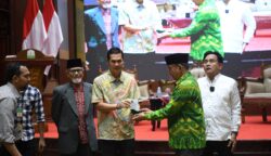 Lokakarya Syarikat Islam Leaders Forum (SILF) di Anjong Mon Mata, Meuligoe Gubernur Aceh, Kamis malam (10/7/2025) yang dihadiri Menko Bidang Hukum, HAM, Imigrasi dan Pemasyarakatan Yusril Ihza Mahendra. (Foto: Ist)