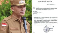 Bupati Aceh Selatan H Mirwan MS menghentikan sementara aktivitas penambangan dan pengangkutan material bijih besi yang dilakukan Koperasi Serba Usaha(KSU) Tiega Manggis dan PT Pinang Sejati Utama (PT. PSU). (Foto: Ist)