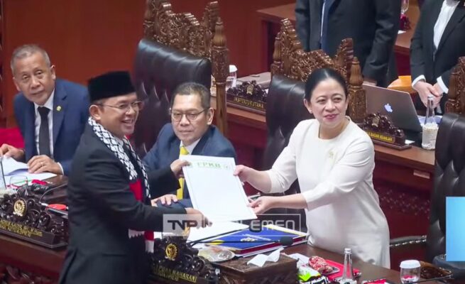 Fraksi Partai Kebangkitan Bangsa (PKB) menyatakan dukungan penuh terhadap revisi Undang-Undang No 8 Tahun 2019 tentang Penyelenggaraan Ibadah Haji dan Umrah dalam Rapat Paripurna ke-25 DPR RI, Kamis (24/7/2025).