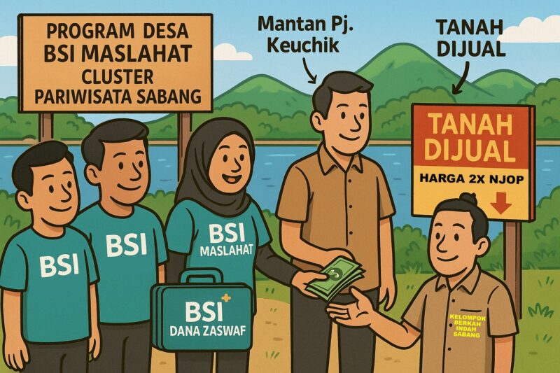 Kelompok wisata BSI Gampong Krueng Raya, Kecamatan Sukakarya, Sabang, menjadi sorotan publik usai diketahui membeli tanah milik mantan Pj dengan harga dua kali lipat NJOP. (Foto: Ilustrasi)