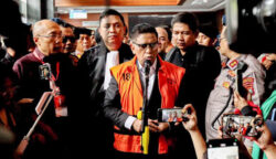 Hasto Kristiyanto di Pengadilan Tindak Pidana Korupsi, Jakarta Pusat