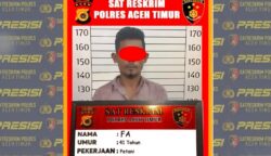 Seorang pria berinisial FA (41), warga Kecamatan Julok, Aceh Timur, ditangkap Satreskrim Polres Aceh Timur karena mencabuli anak kandungnya. (Foto: Ist)