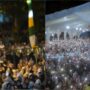 Ribuan warga Banda Aceh menghadiri kajian bertajuk "Sharing Night" bersama Ustaz Hanan Attaki di Taman Bustanussalatin atau Taman Sari, Kamis malam (17/7). (Foto: Ist)