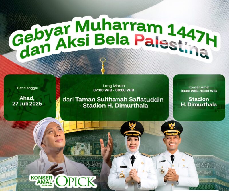 Pemko Banda Aceh bakal menggelar Aksi Bela Palestina, Ahad pagi, 27 Juli 2025. (Foto: Ist)