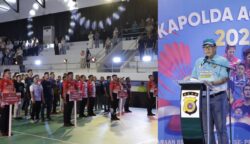 Kapolda Aceh Irjen Pol Achmad Kartiko membuka Kejuaraan Badminton Kapolda Aceh Cup 2025 di GOR KONI Aceh, Kamis, 24 Juli 2025. (Foto: Ist)