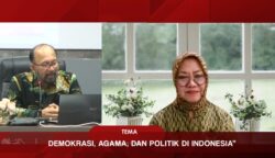 Peneliti Senior Pusat Penelitian Politik LIPI dan Peneliti Utama Politik BRIN Prof Dr R Siti Zuhro MA saat menjadi narasumber Webinar Kajian Studi Islam Prodi S3 Studi Islam UIN Ar-Raniry, Kamis (24/7). (Foto: Ist)