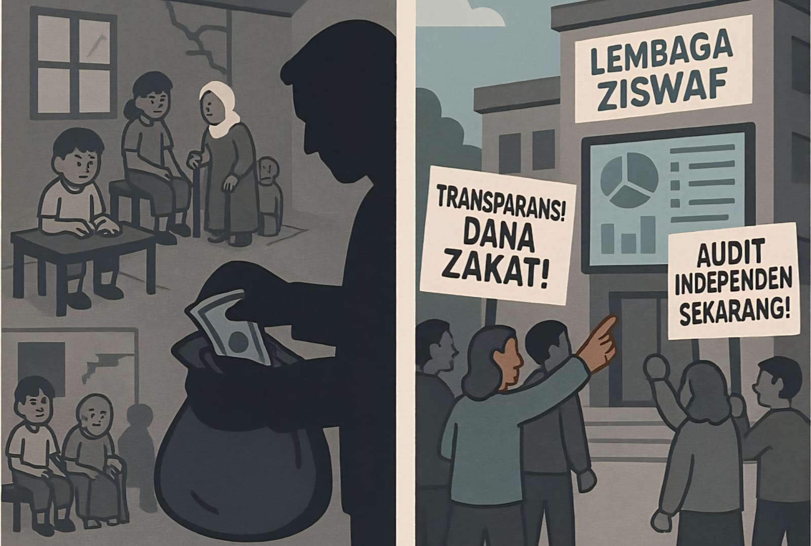 Transparansi dana Ziswaf yang dikelola BSI Maslahat di Sabang dipertanyakan. (Foto: Ilustrasi)