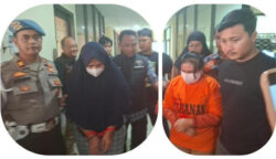 Polres Metro Bekasi Kota berhasil membekuk dua perempuan pelaku penipuan jual beli kontrakan fiktif di kawasan RW 11, Kranji, Bekasi. Pelaku berinisial K (48) dan Y (54) ditangkap di dua lokasi berbeda usai kabur dari kejaran polisi.