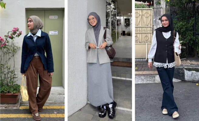 inspirasi padu-padan office look kece di musim hujan (instagram.com/helwabasheel | instagram.com/fitrahydy | instagram.com/yurezalina)