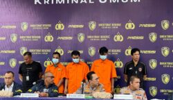Kepolisian berhasil mengungkap dan menangkap pelaku pembunuhan terhadap seorang notaris perempuan, Sidang Alatas. Foto: Ist