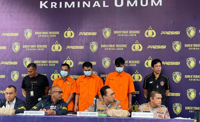 Kepolisian berhasil mengungkap dan menangkap pelaku pembunuhan terhadap seorang notaris perempuan, Sidang Alatas. Foto: Ist
