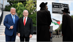 Disambut Hangat Trump di Gedung Putih, Netanyahu Ditolak Mentah-mentah Warga AS Termasuk Rabi Yahudi