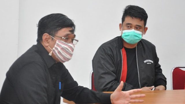 Ketua DPD PDIP Sumatera Utara bersama Bobby Nasution usai deklarasi pencalonan sebagai Wali Kota Medan