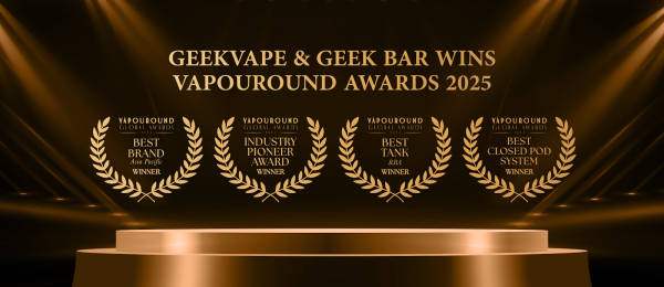Geekvape dan Geek Bar Raih Empat Penghargaan Bergengsi di Vapouround Awards 2025