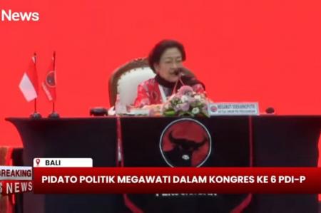 Ketua Umum PDI Perjuangan (PDIP) Megawati Sukarnoputri menyatakan sikap PDIP terhadap pemerintahan Presiden Prabowo Subianto. Sikap partai ini ditegaskan dalam penutupan Kongres ke-VI PDIP di Bali Nusa Dua Convention Center (BNDCC), Sabtu (2/8/2025).